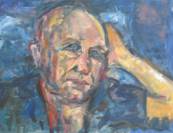 Portrait masculin. Facture expressionniste.