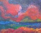 Inspiré des expressionnistes, pour les couleurs mais pas pour la matière, assez épaisse.