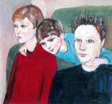 Trois garçons sont esquissés, en attendant d'être mieux saisis par le peintre.